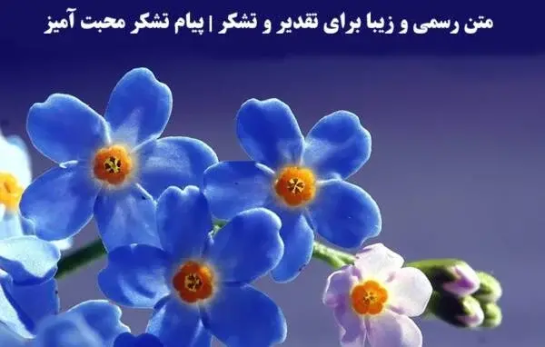 عکس نوشته تشکر از مدیر گروه