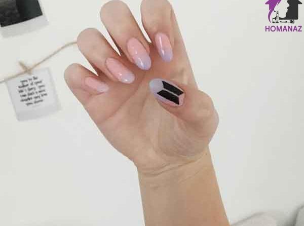 عکس کاشت ناخن با طرح بی تی اس