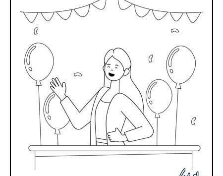 عکس نقاشی خانم مدیر