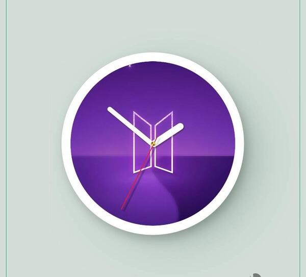 عکس علامت بی تی اس بنفش