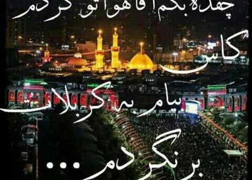 عکس نوشته مسافر کربلا دارم