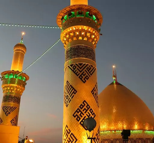 عکس گنبد گلدسته کربلا