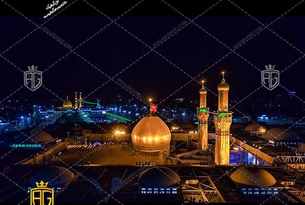 عکس گنبد گلدسته کربلا