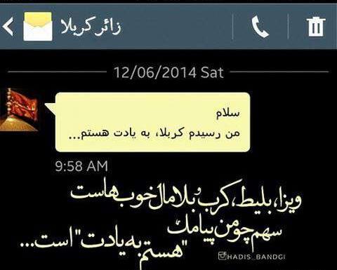 عکس زائر کربلا هستم