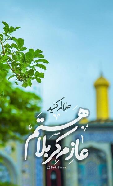 عکس زائر کربلایم حلالم کنید
