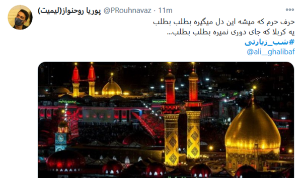 عکس کربلا رو دیواره انگاری با من حرفی