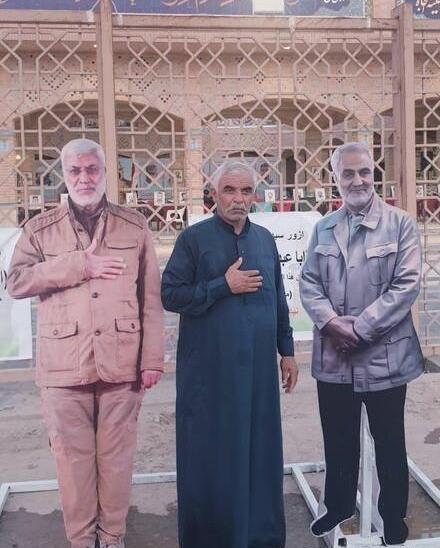 عکس حاج قاسم در کربلا