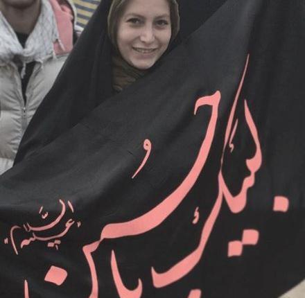 عکس با چادر در کربلا