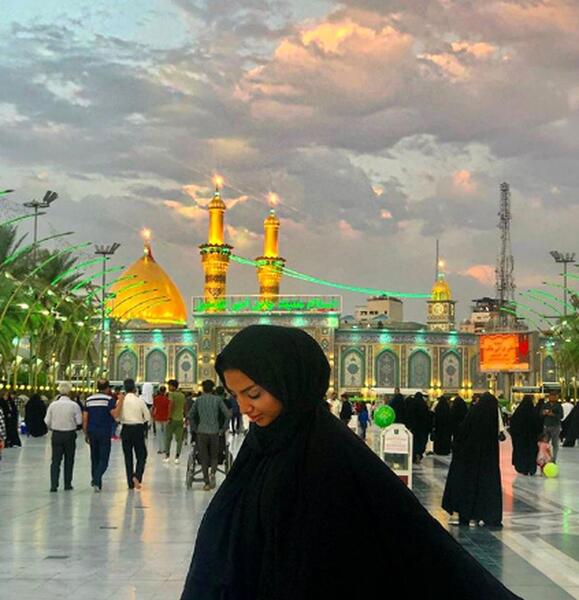 عکس با چادر در کربلا