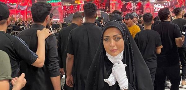 عکس با چادر در کربلا