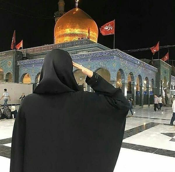 عکس با چادر در کربلا