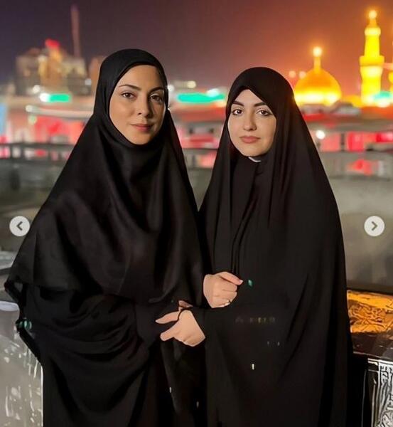 عکس با چادر در کربلا