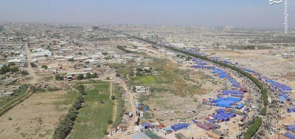 عکس جاده نجف به کربلا