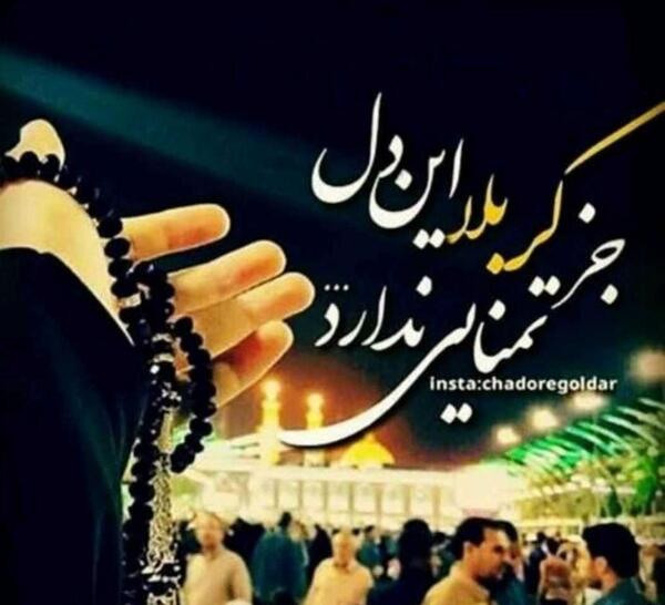 عکس پروفایل جز کربلا این دل تمنایی ندارد