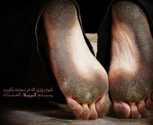عکس پای پیاده کربلا