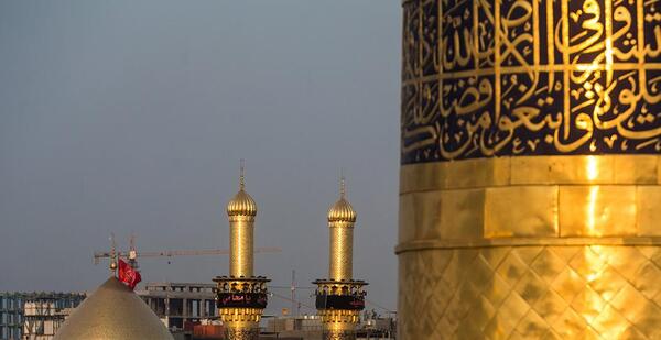عکس تعویض پرچم کربلا