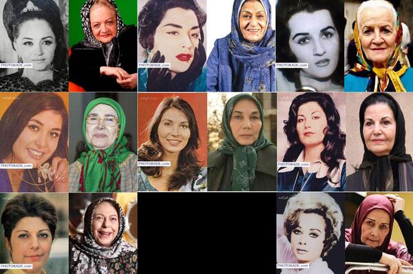 عکس بازیگران زن ایرانی قدیم و جدید