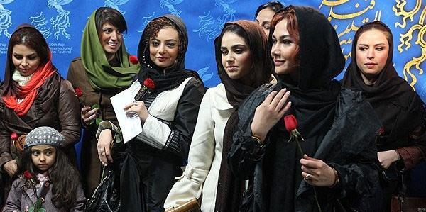 عکس بازیگران بی حجاب در جشنواره فجر