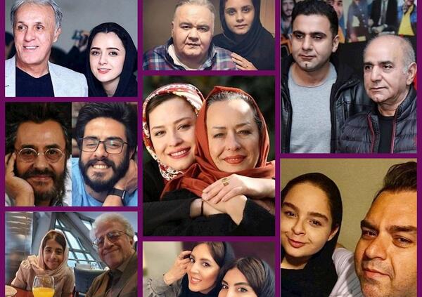 عکس های بازیگران با خانواده