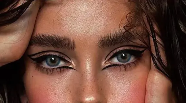 عکس آرایش چشم کیوت