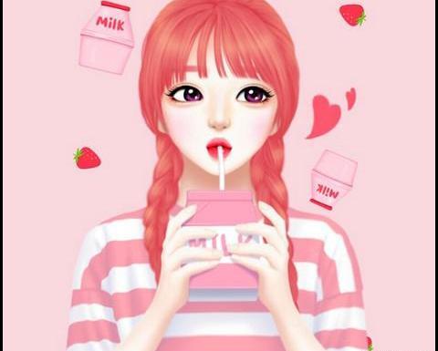 گوگولی صورتی عکس کیوت فانتزی دخترانه