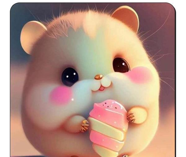 عکس کیوت از همستر