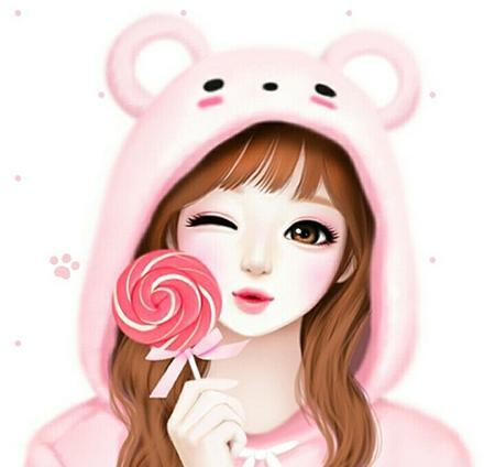 عکس پروفایل دخترانه کیوت صورتی