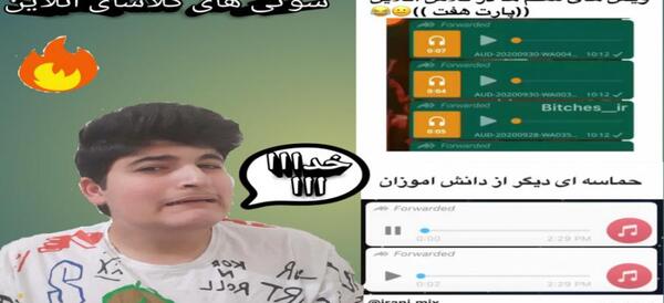 عکس سوتی های کلاس آنلاین ویس