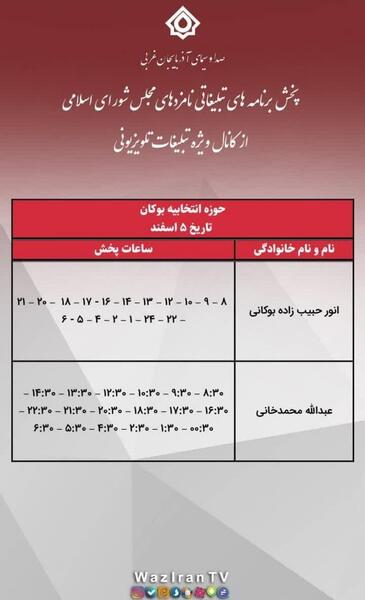 عکس سوتی های انتخاباتی صدا و سیما