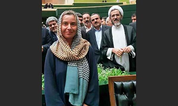 عکس نمایندگان مجلس با خانم موگرینی