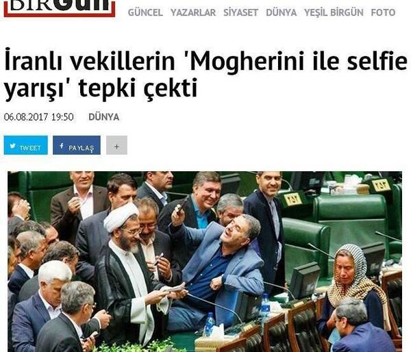 عکس نمایندگان مجلس با خانم موگرینی