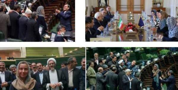 عکس نمایندگان مجلس با خانم موگرینی