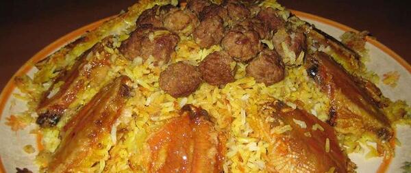 عکس سوتی پلو با خرما