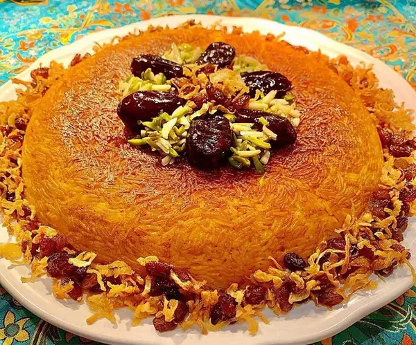 عکس سوتی پلو با خرما