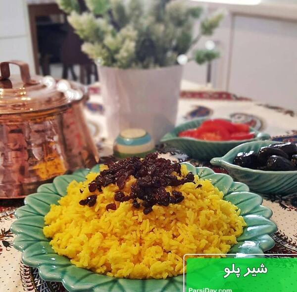 عکس سوتی پلو با خرما