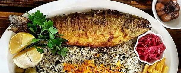 عکس سوتی پلو با ماهی