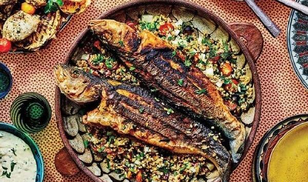 عکس سوتی پلو با ماهی