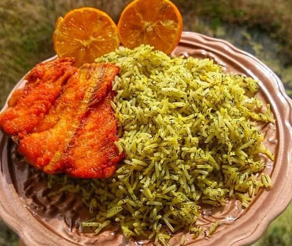 عکس سوتی پلو با ماهی