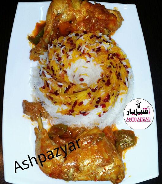 عکس سوتی پلو با مرغ