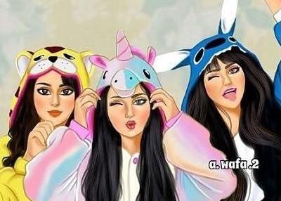 عکس دسته جمعی دوستانه دخترانه