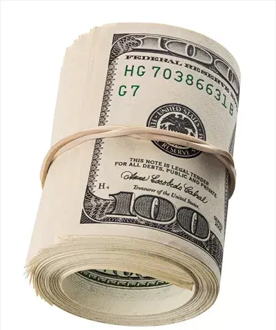 عکس دسته پول دلار