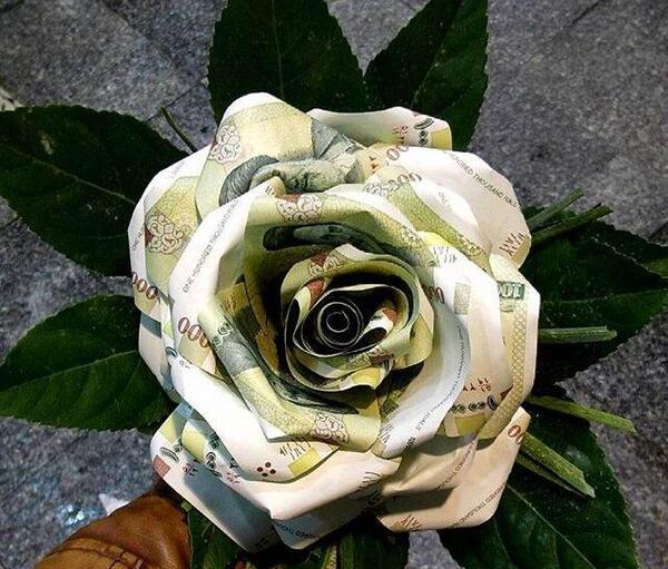 عکس پول دسته گل