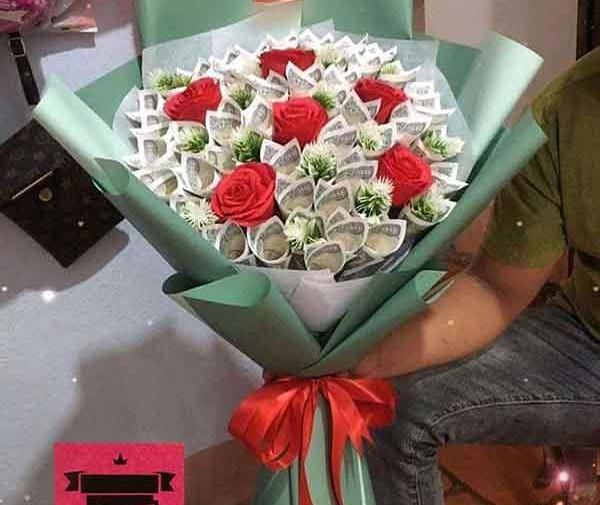 عکس پول دسته گل