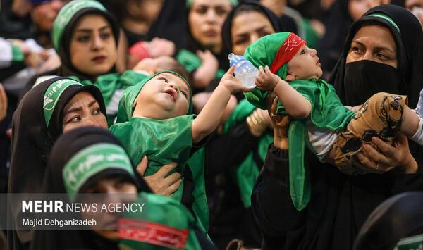 عکس بچه ها در مراسم شیرخوارگان