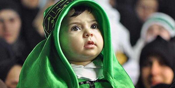 عکس نوشته مراسم شیرخوارگان حسینی