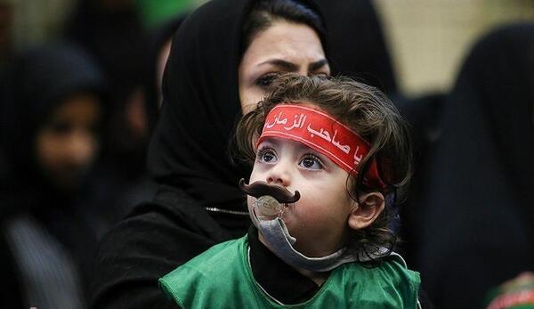 عکس از مراسم شیرخوارگان حسینی