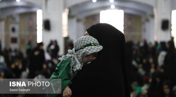عکس از مراسم شیرخوارگان حسینی