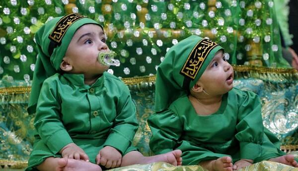 عکس از مراسم شیرخوارگان حسینی