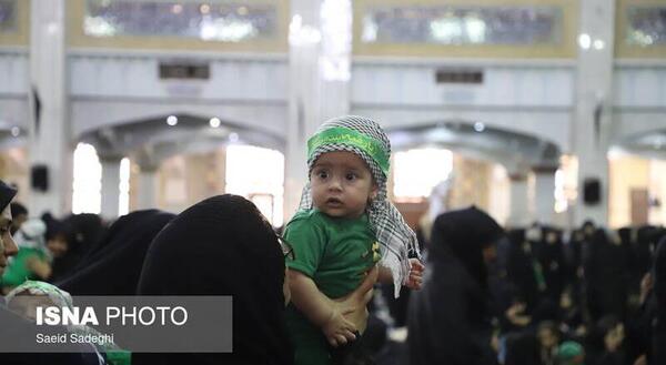 عکس از مراسم شیرخوارگان حسینی