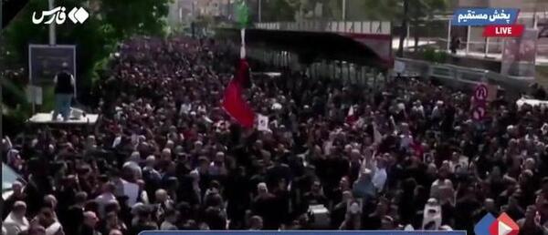 عکس مراسم خاکسپاری رئیسی